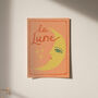 La Lune Illustrated Moon Giclee Print, thumbnail 8 of 12