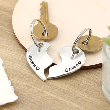 Gift For Couples Togetherness Personalised Keyring, 5 of 10
