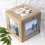 Personalised Oak Photo Cube Keepsake Box, thumbnail 3 of 7