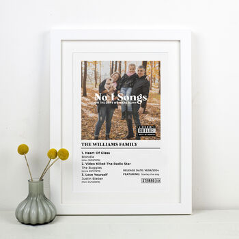 Personalised Number Ones Family Print, 3 of 4