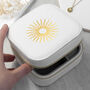 Customisable Sun White Travel Jewellery Case, thumbnail 1 of 10