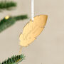 Feather Silhouette Remembrance Christmas Decoration, thumbnail 1 of 2