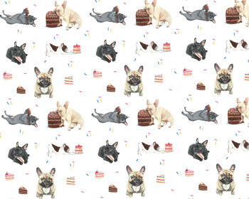 2x French Bulldog Wrapping Paper, 3 of 3