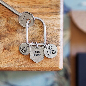 Personalised Mini Medal Charms Keyring, 7 of 7