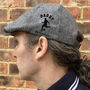 Personalised Dad/Grandad Football Hobby Flat Cap, thumbnail 3 of 5