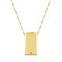 Personalised 18 K Gold Plated Oblong Necklace, thumbnail 4 of 5