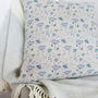 Floral Cow Parsley Linen Cushion, thumbnail 2 of 4