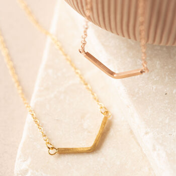 Classic Stylish Chevron Necklace, 3 of 5
