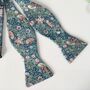 Liberty Self Tie Bow Tie , Green Strawberry Thief Print, thumbnail 8 of 10