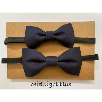 Matching Bow Ties, Father And Son Dickie Bow Tie Set, 3 of 7