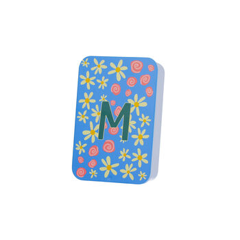 Personalised Ditsy Floral Initial Mini Storage Tin, 3 of 8