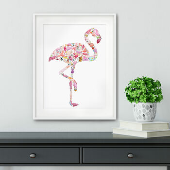 F Is For Flamingo Print, 4 of 4