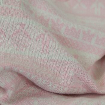 Cashmere Baby Blanket In Soft Pink, 4 of 6