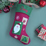 Personalised Maroon Christmas Stocking, thumbnail 1 of 3