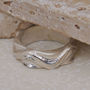Silver Wave Design Ring, thumbnail 4 of 4