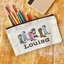 Personalised Cowgirl Boots Pencil Case, thumbnail 3 of 3