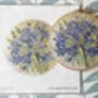 Agapanthus Flower Hand Embroidery Pattern Design, thumbnail 7 of 10