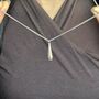 Silver Waterdrop Necklace, thumbnail 1 of 7
