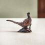 Miniature Bronze Pheasant Sculpture 8th Anniversary, thumbnail 1 of 11