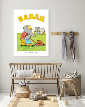 Babar The Elephant Gardening Art Print, 4 of 4