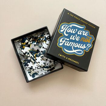 'How Are We Not Famous?' 100 Piece Shaped Jigsaw Puzzle, 2 of 4