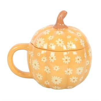 Personalised Groovy Floral Pumpkin Mug, 3 of 3