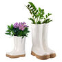 Two Personalised Welly Boots Planters Gift Set, thumbnail 2 of 10