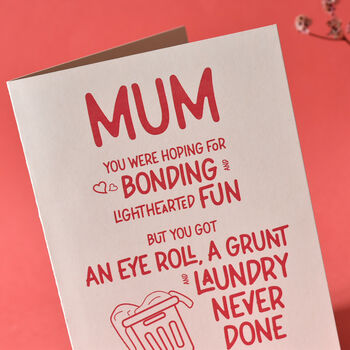 Laundry Never Done Funny Mother's Day Card, 3 of 4