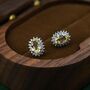 Sterling Silver Genuine Citrine Crystal Stud Earrings, thumbnail 5 of 11
