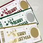 Christmas Ticket, Christmas Scratch Reveal Card, thumbnail 3 of 3