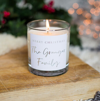Family Christmas Personalised Candle, 2 of 2