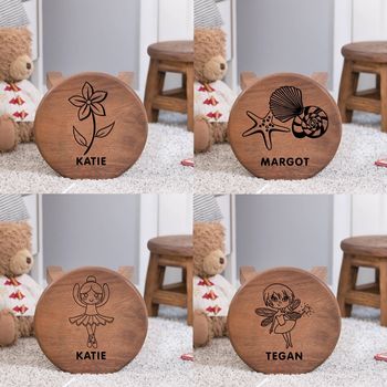 Personalised Wooden Stool For Children, 3 of 9
