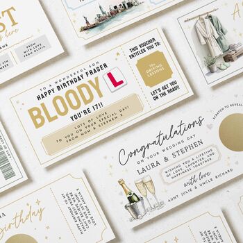 Personalised 17th Birthday Driving Lessons Card For Son, 3 of 3