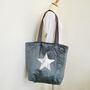 Velvet Star Shopper Bag, thumbnail 1 of 3