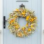Hello Sunshine Dried Flower Wreath, thumbnail 1 of 1