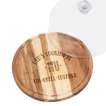 Personalised BBQ Platter With Dome Lid, 4 of 6