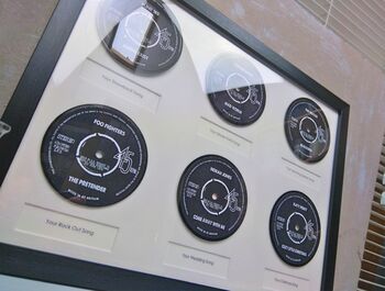 Personalised Six Framed Songs On Real Vinyl Records, 8 of 12