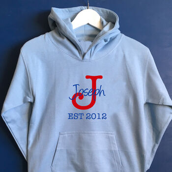 Personalised Kid's Established Hoodie, 2 of 5