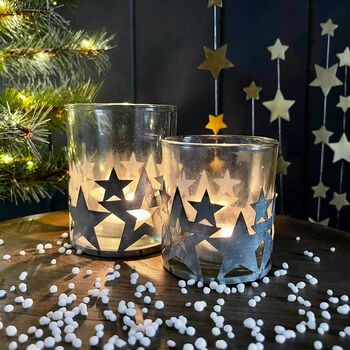 Tea Light Holder With Silver Stars, 3 of 3
