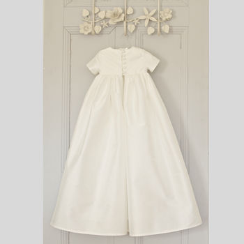 Personalised James Silk Christening Gown, 3 of 12