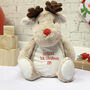 First Christmas Reindeer Soft Toy And Pyjama Case, thumbnail 1 of 3