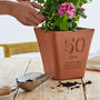 Personalised Birthday Engraved Terracotta Pot, thumbnail 1 of 8