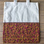 Colourful Half Sari Cotton Tote Bags, Fair Trade Shopping Bag Handmade In India, thumbnail 10 of 12