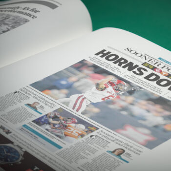 Oklahoma Sooners College Football Personalised Newspaper History Book, 7 of 9