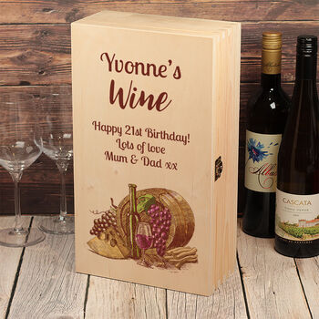 White Or Red Double Wine Bottle Gift Box, 3 of 7