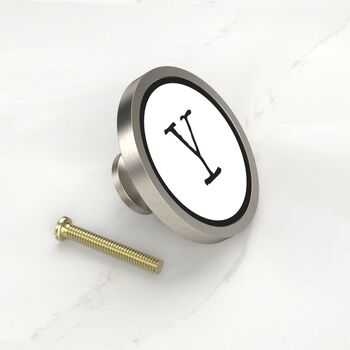 Alphabet Typewriter Letter Initial Cupboard Door Knobs, 9 of 12