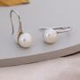 Genuine Freshwater Pearl Drop Hook Earrings, thumbnail 1 of 11