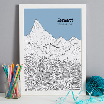 Personalised Zermatt Print, 2 of 10