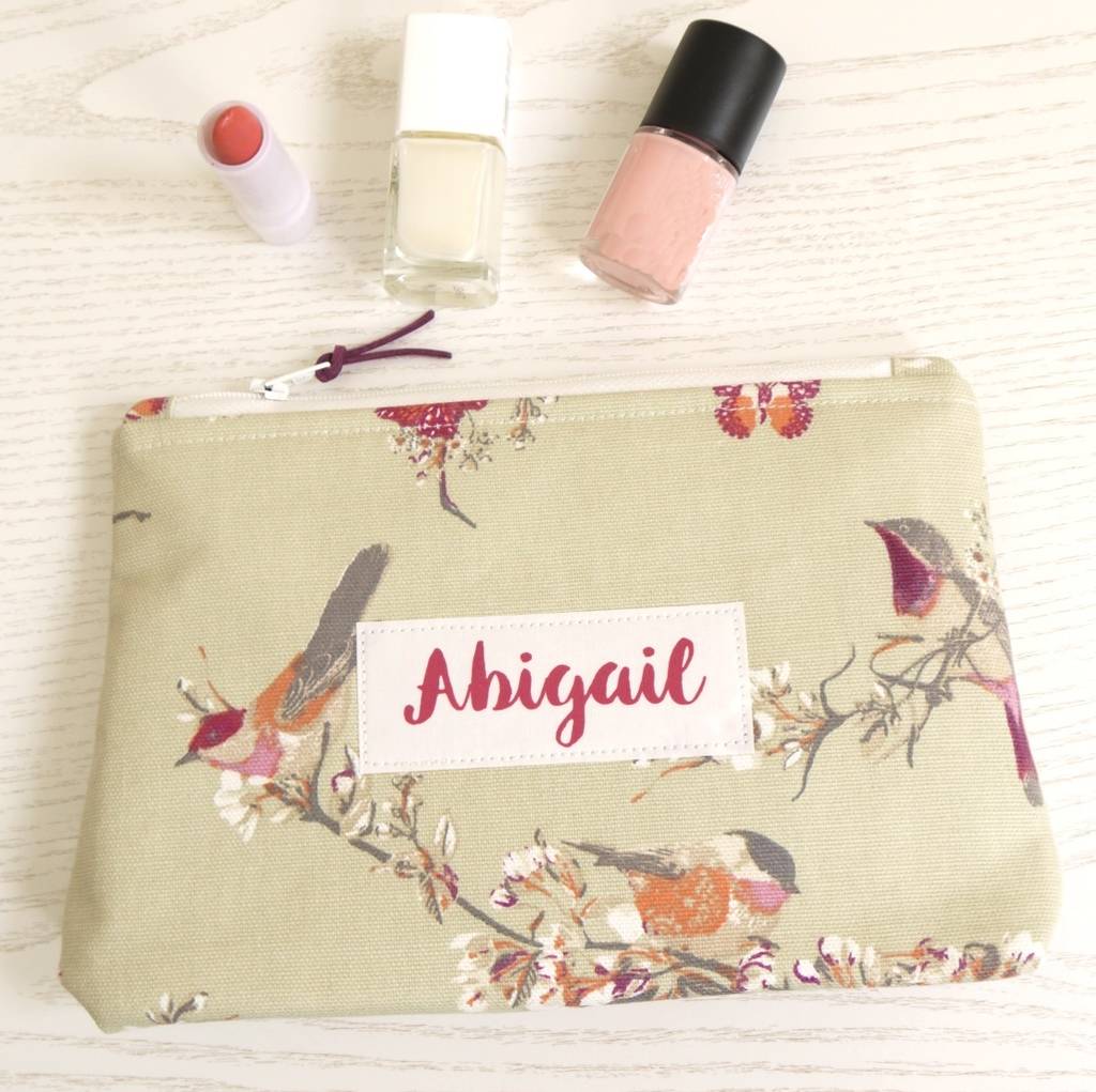 personalised beauty bag