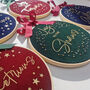 Christmas Joy Personalised Embroidered Hoop, thumbnail 8 of 8